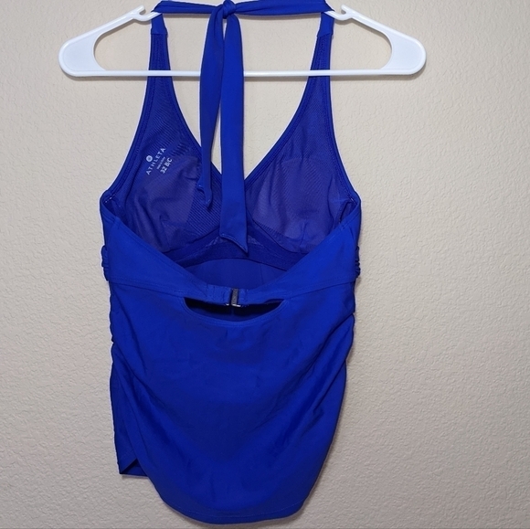 Athleta Powerful Blue Tara Halter Tankini Top - Picture 2 of 8